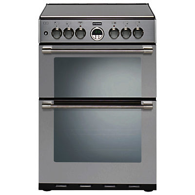 Stoves Sterling 600DF Dual Fuel Cooker, Stainless Steel